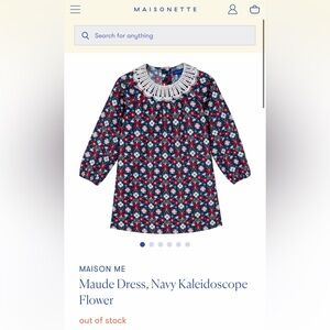 Maison Me Navy Kaleidoscope Flower Dress